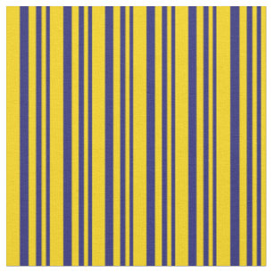 Tissu Motif bleu et jaune de minuit