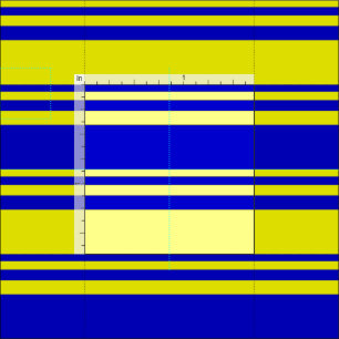 Tissu Motif bleu et jaune des rayures