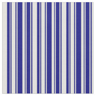 Tissu Motif bleu et jaune pâle rayé/lin