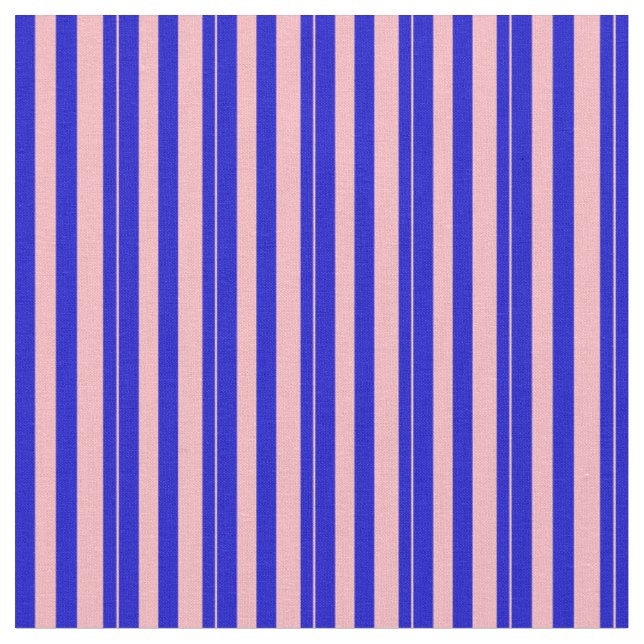 Tissu Motif Bleu et rose clair rayé/Linne (Fermer)