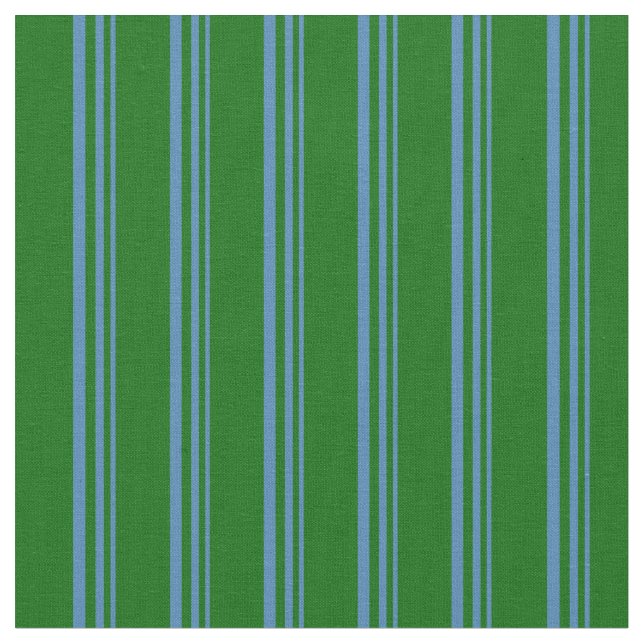 Tissu Motif bleu et vert foncé (Fermer)