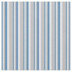 Tissu Motif Bleu, Lavande et Gris rayé/Laillé