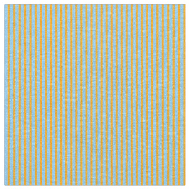 Tissu Motif bleu orange et ciel clair (Fermer)