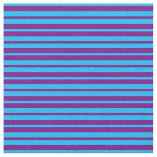 Tissu Motif bleu profond et violet