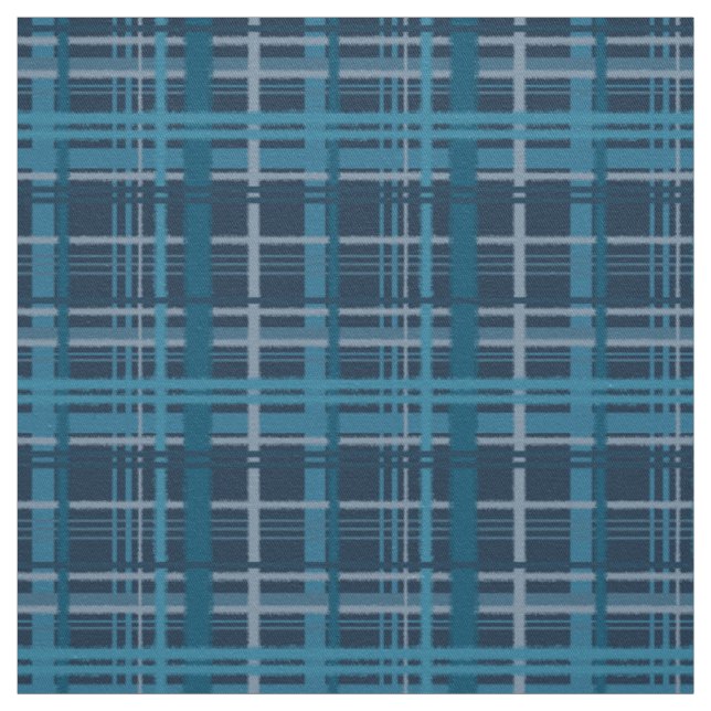 Tissu Motif bleu Tartan (Échantillon)