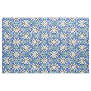 Tissu Motif bleu Thunder_Cove de coeurs de mandala
