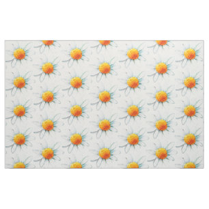 Tissu Motif Boho Daisy simple