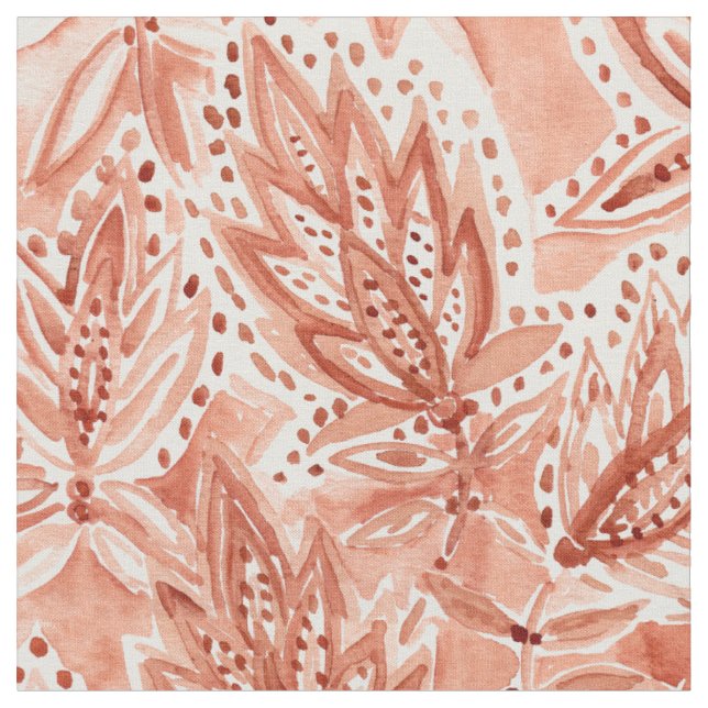 Tissu Motif botanique d'aquarelle de Boho d'HABITUDE de (Fermer)