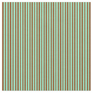 Tissu Motif Brown & Aquamarine
