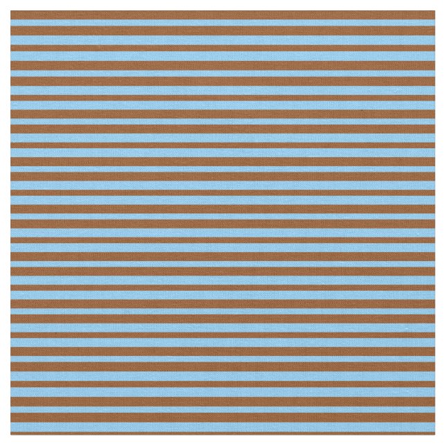 Tissu Motif Brown et bleu ciel clair (Fermer)