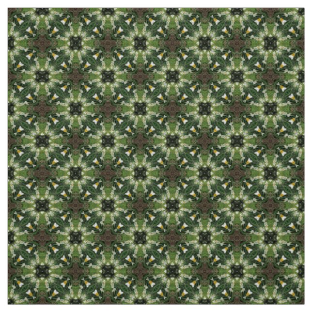 Tissu motif Brown Glitch2 Green Smoke (Échantillon)