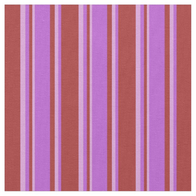 Tissu Motif Brown, Orchidée et Plum Lines (Fermer)