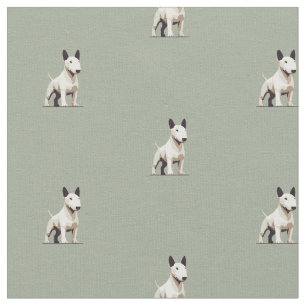 Tissu Motif Bull terrier