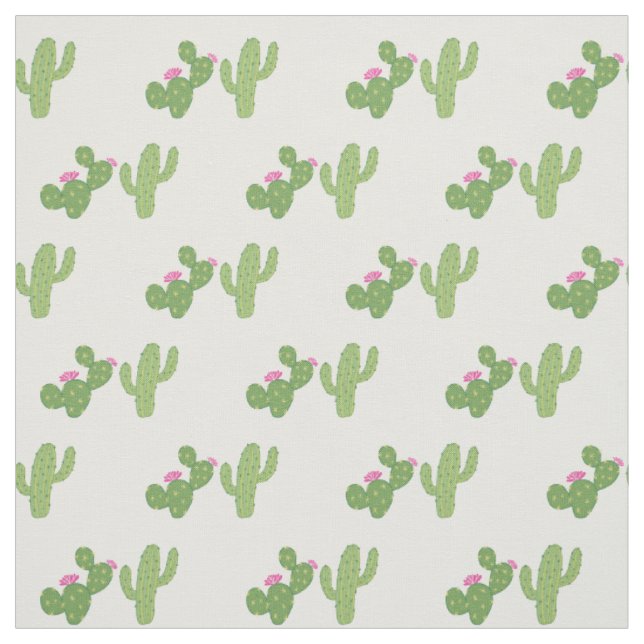 Tissu Motif Cactus couple (Échantillon)