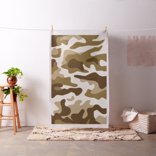 Tissu Motif camouflage beige (In Situ)