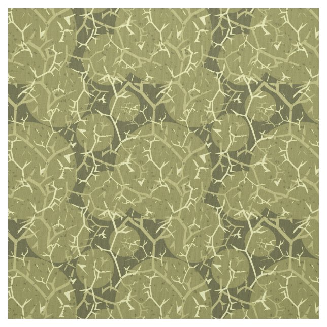 Tissu Motif Camouflage Cactus Vert (Échantillon)