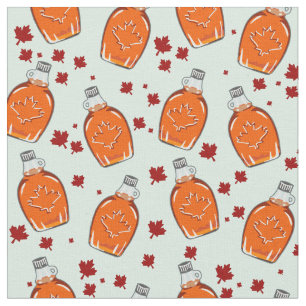 Tissu Motif canadien de sirop d'érable