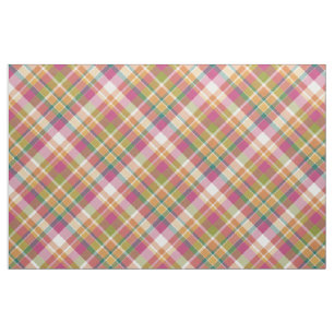 Tissu Motif Carré rétro Vintage Tartan Plaid
