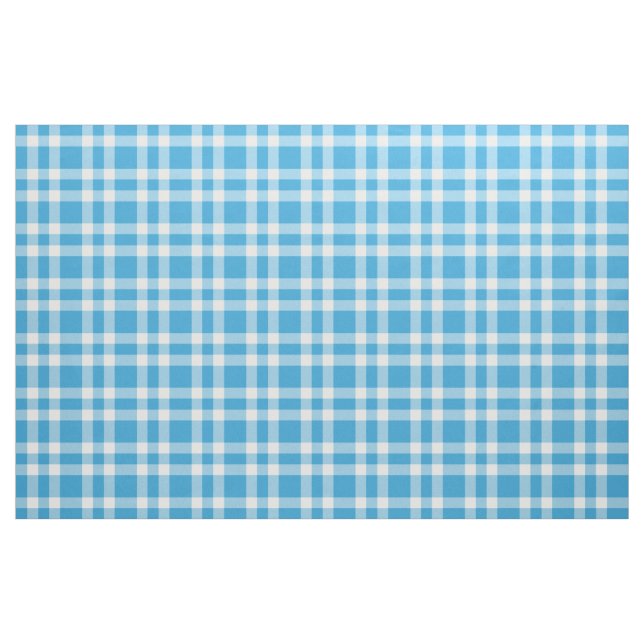 Tissu Motif carreaux bleu blanc (Yard)