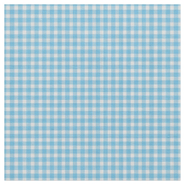 Tissu Motif carreaux gingham bleu ciel clair   (Fermer)