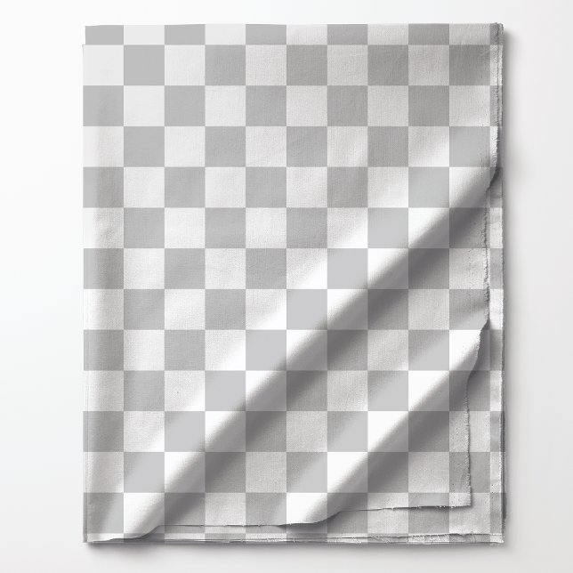 Tissu Motif carreaux gris clair et blanc (Créateur téléchargé)