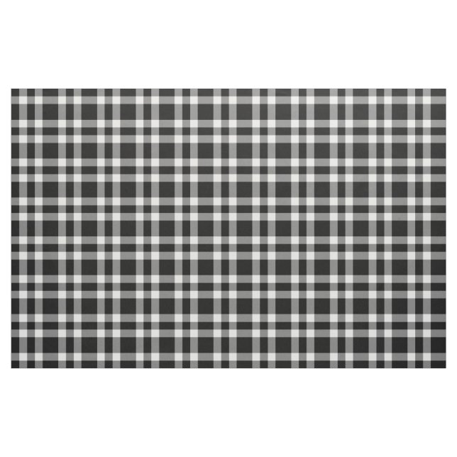Tissu Motif carreaux noir blanc (Yard)