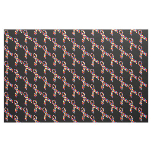 Tissu Motif carrelé par rubans de puzzle (Fat Quarter)