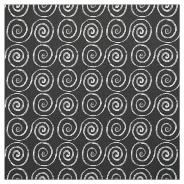 Tissu Motif celtique à double spirale (Échantillon)