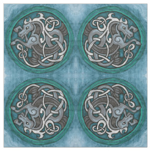Tissu Motif celtique d'hippocampe