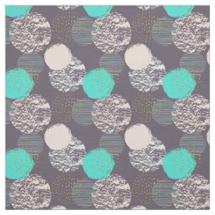 Tissu Motif Cercles géométriques Abstraits