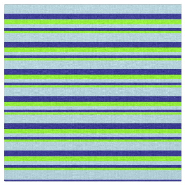 Tissu Motif Chartreuse, bleu et bleu clair (Fermer)