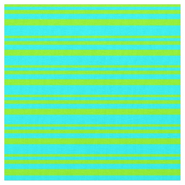 Tissu Motif Chartreuse et Cyan Lines (Fermer)
