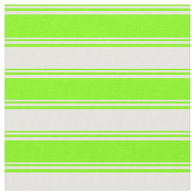 Tissu Motif Chartreuse et White Lines (Fermer)