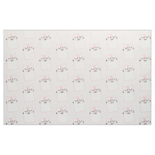 Tissu Motif chat chaton mignon dormant