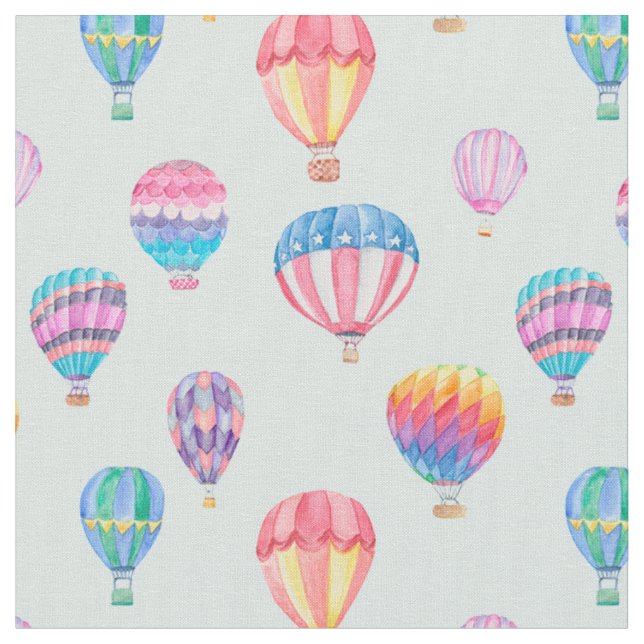 Tissu Motif chaud de ballon à air (Fermer)
