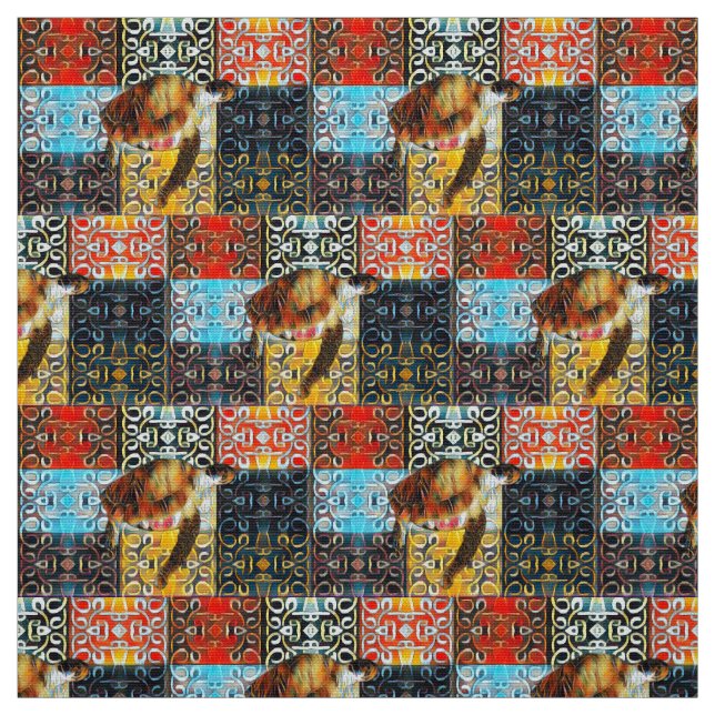 Tissu Motif chaud de tortue de mer (Échantillon)