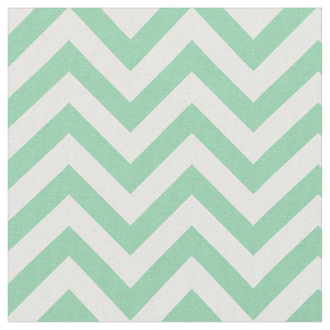 Tissu Motif chevron vert menthe tendance (Fermer)