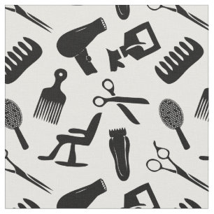 Tissu Motif chic de coiffeur