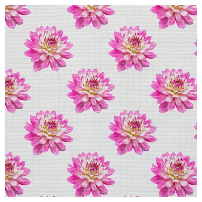 Tissu Motif Chrysanthemum - Couleur complète (Échantillon)