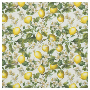 Tissu Motif Citrons