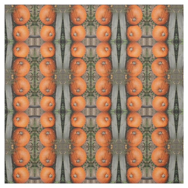 Tissu Motif Citrouille (Échantillon)