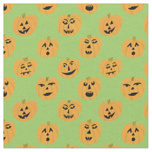 Tissu Motif Citrouille Halloween Jack-O-Lanterns