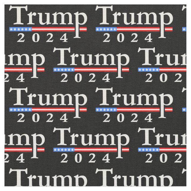 Tissu Motif classique Donald Trump 2024 (Fermer)
