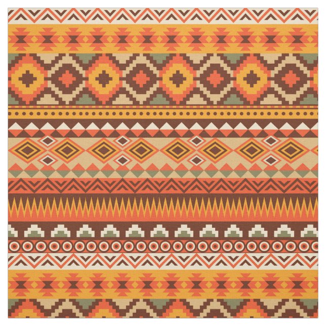 Tissu Motif coloré de l'aztèque sud-ouest (Échantillon)