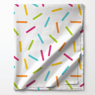 Tissu Motif Coloré de Sprinkles de Bonbons Fête Lumineus