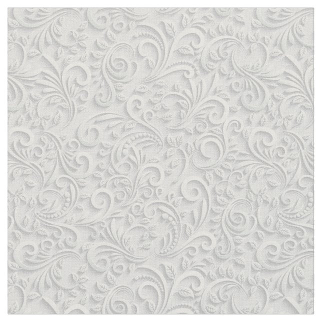 Tissu Motif continu 3d blanc et gris (Fermer)