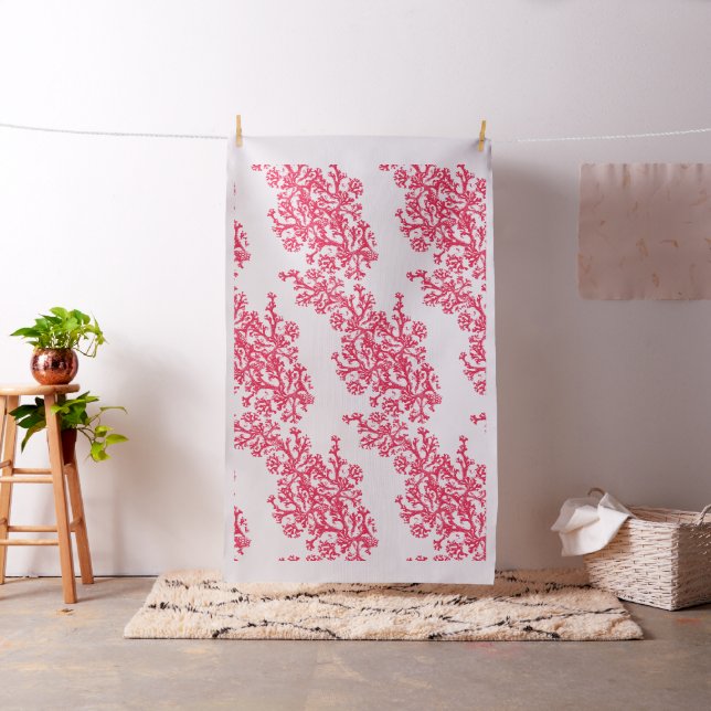 Tissu Motif corail (In Situ)