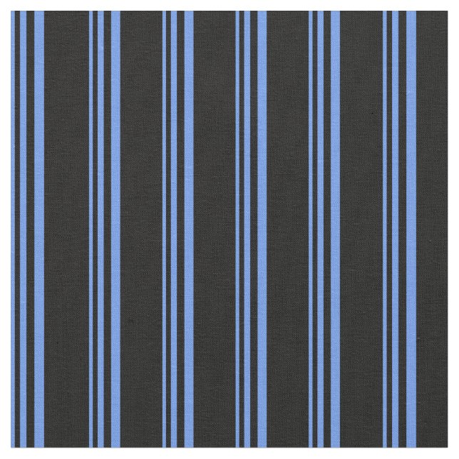 Tissu Motif Cornouailles bleu et noir (Fermer)