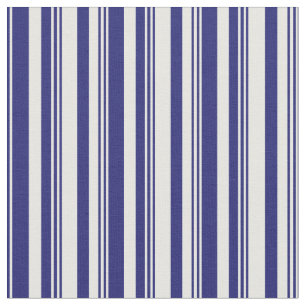 Tissu Motif couleur bleu et crème à la menthe de minuit