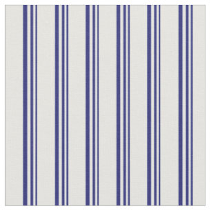 Tissu Motif couleur bleu et crème à la menthe de minuit